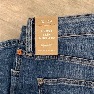 Madewell curvy slim wide leg